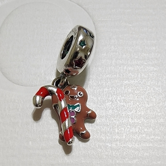 Pandora Gingerbread Man Dangle Charm - Picture 2 of 7